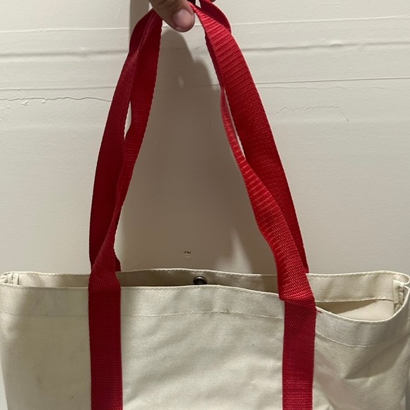 Super Bowl XXIV 49ers Tote Bag San Francisco New Orleans Canvas Red White - Picture 5 of 8